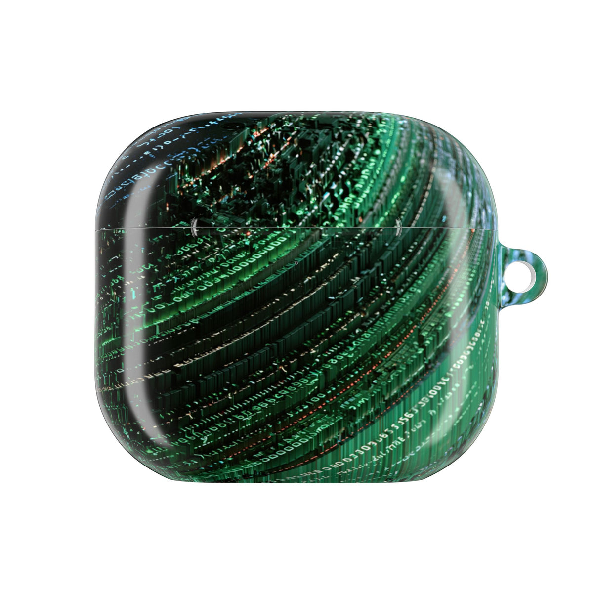 Orbital Data Stream · Hard Case for AirPods & AirPods Pro · Green