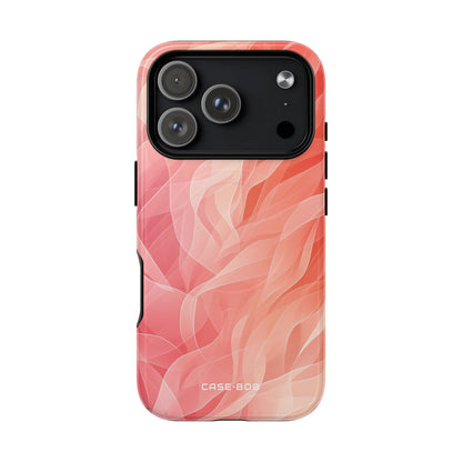 Peach Wave Drift iPhone 17 Pro Case - Tough+ - CASE•BOB