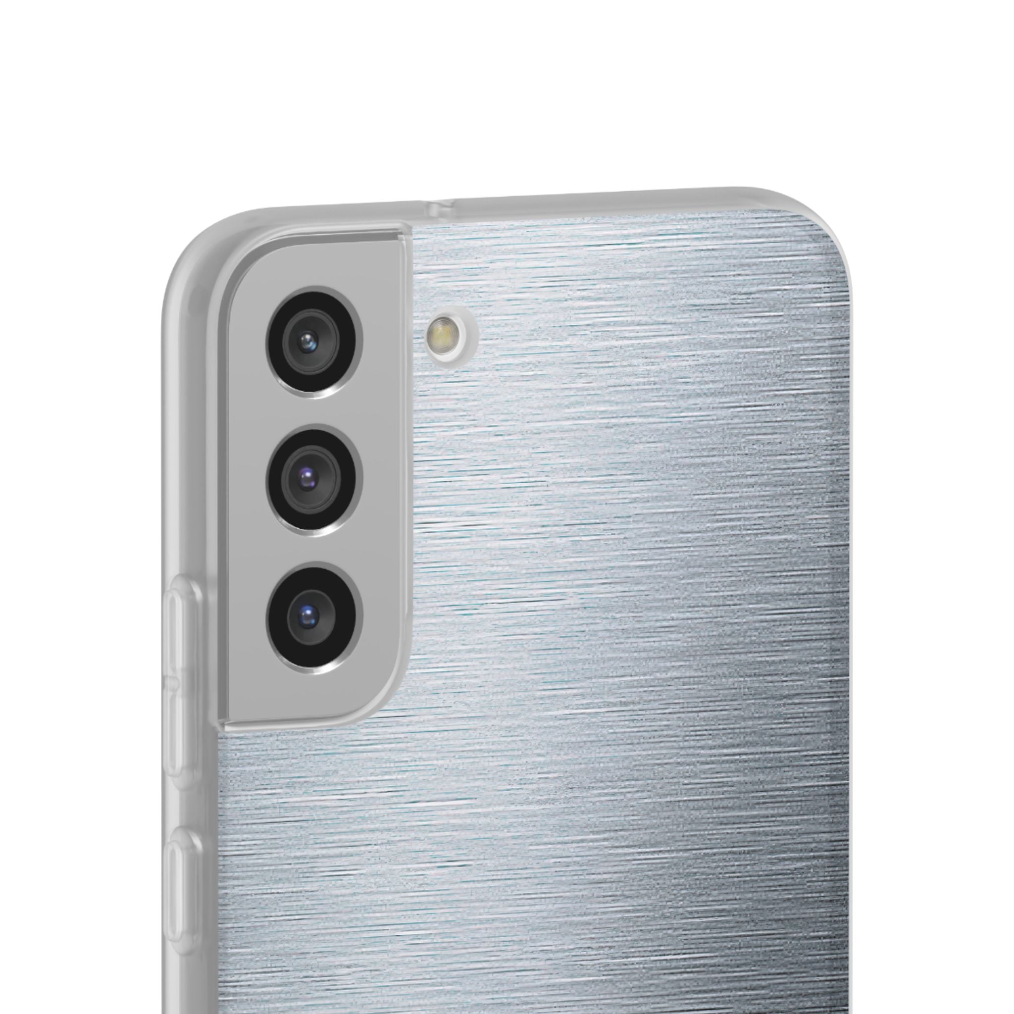 Silver Lite Phone Case for Samsung - Satin Chrome Grain