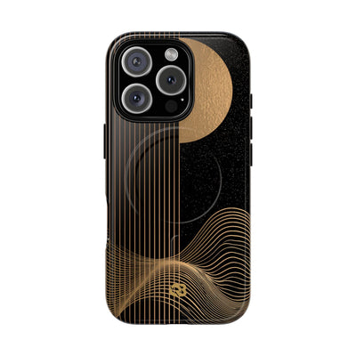 Lunar Topo Horizon · Tough 2.0 Magnetic Phone Case for iPhone · Black