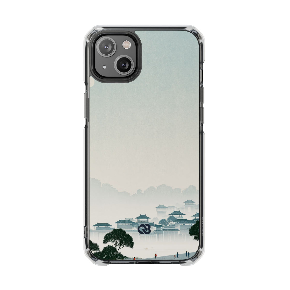 Misty Dynasty Horizon · Clear Impact Magnetic Phone Case for iPhone ·  Blue
