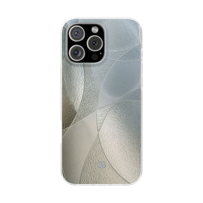 Silver Lite Phone Case for iPhone - Frosted Silver Mosaic
