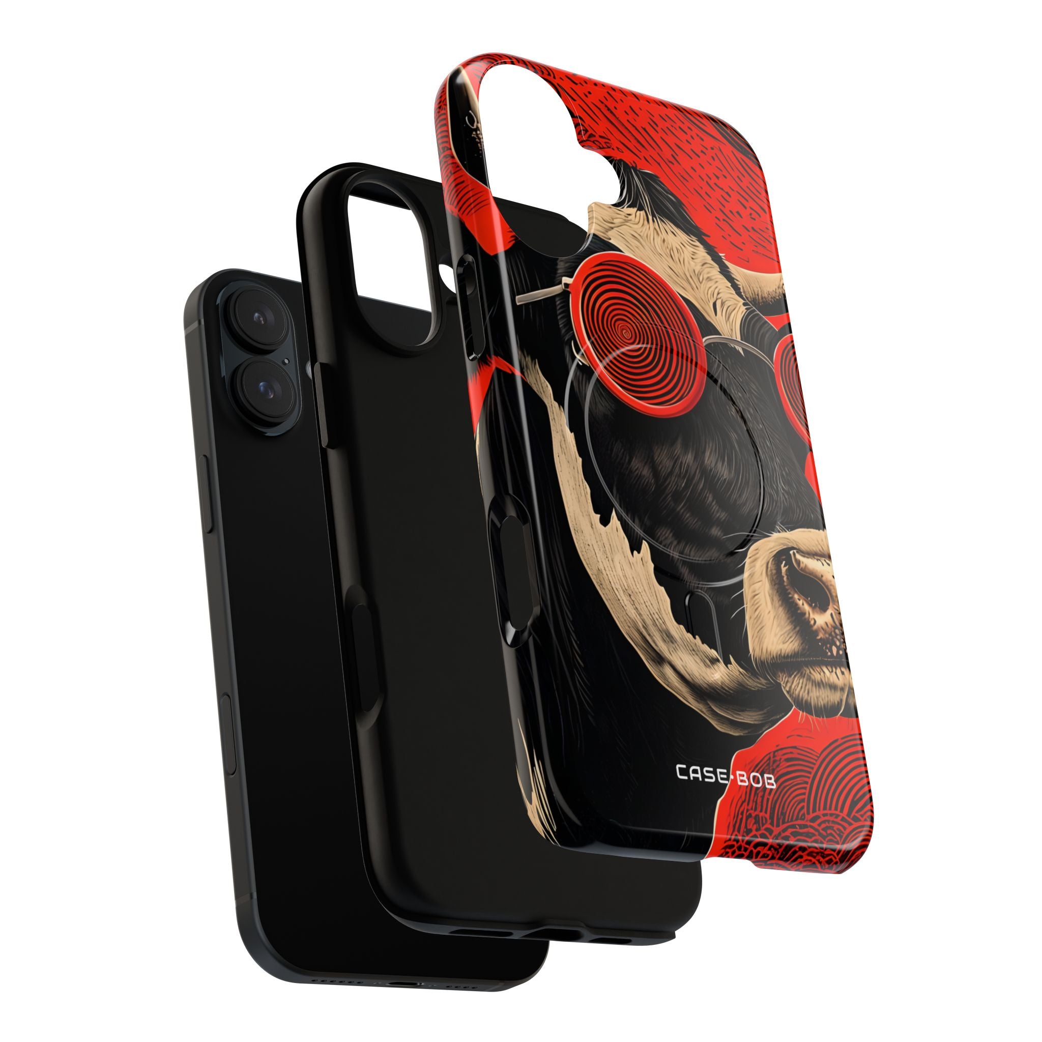 Hypnotic Cow iPhone 16 Plus Case - Tough+