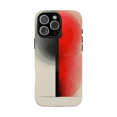 Red Tough Phone Case for iPhone - Split Signal Red