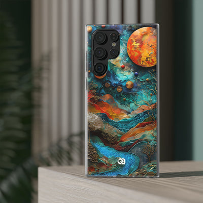 Copper Horizon Drift · Soft Phone Case for Samsung