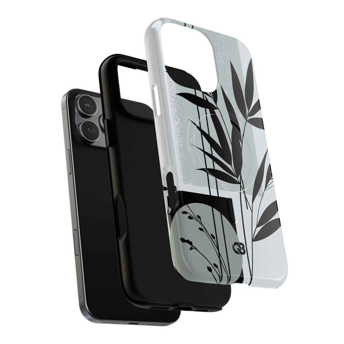 Zen Bamboo Silhouette · Tough 2.0 Magnetic Phone Case for iPhone · Green