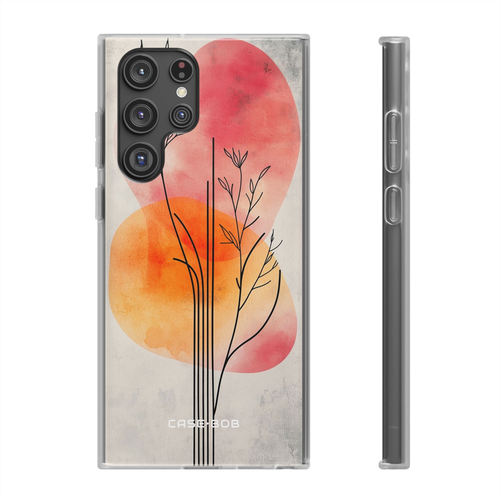 Curved Stem Sunset Samsung S22 Ultra Case - Soft