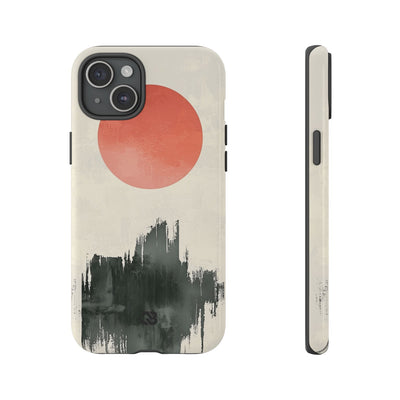 Crimson Sun Strokes · Coque de téléphone Tough pour iPhone
