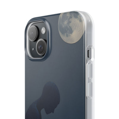Obsidian Lunar Orb · Soft Phone Case for iPhone