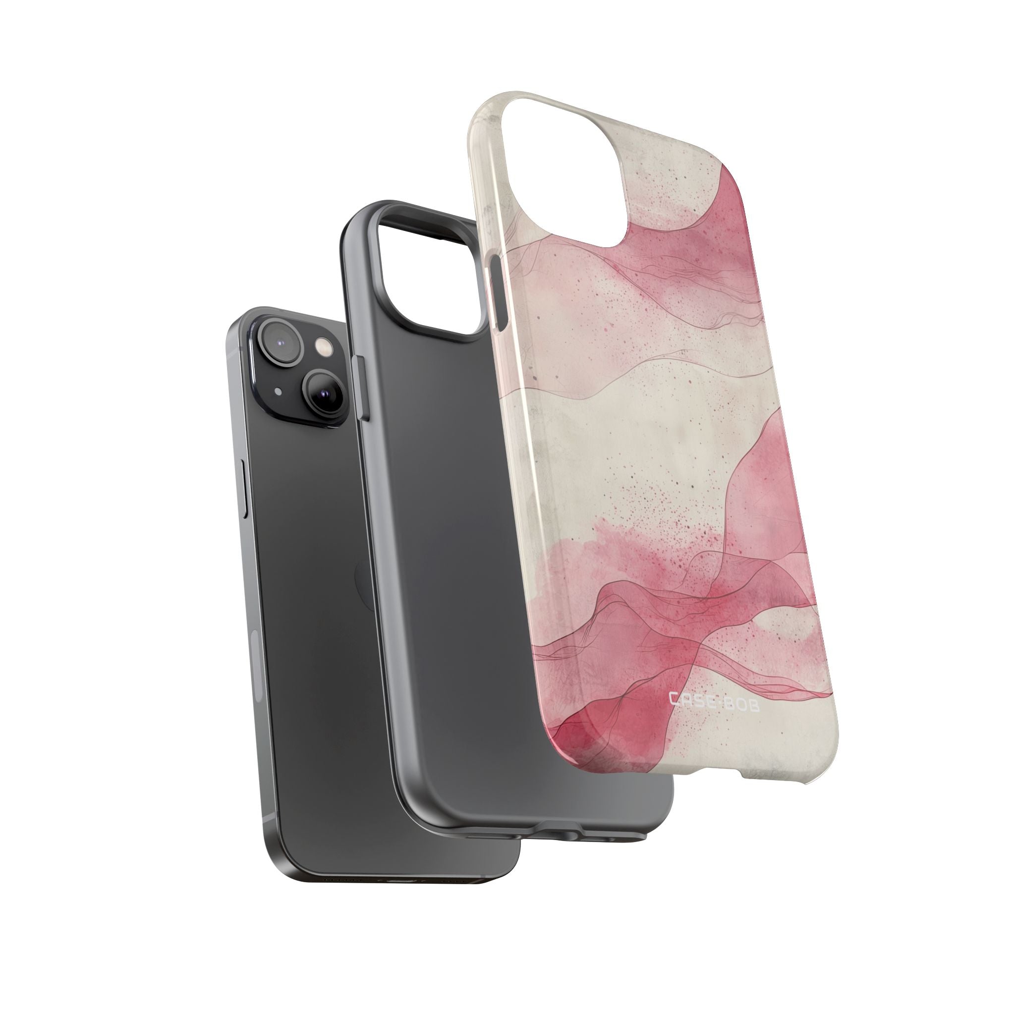 Crimson Waves iPhone 14 Plus Case - Tough