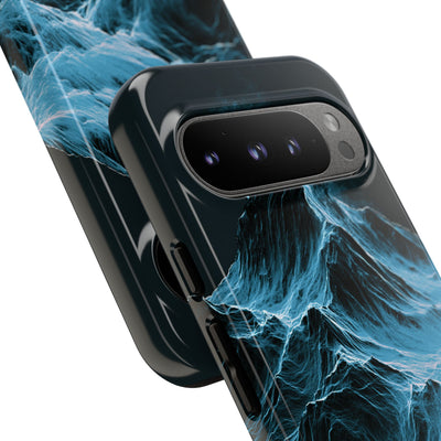 Nordic Frost Peak · Tough Phone Case for Pixel ·  Blue