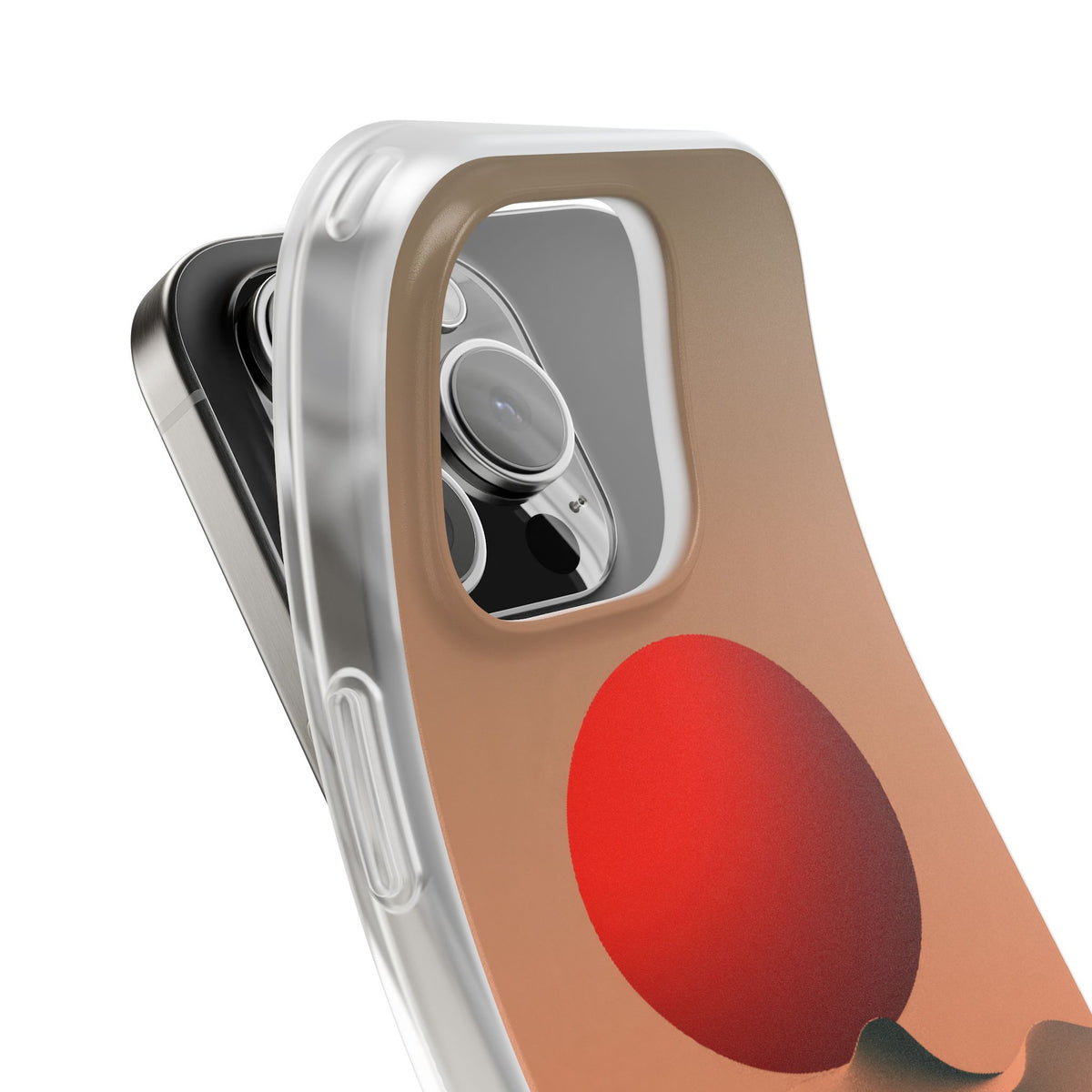 Crimson Sol Ridge · Lite Phone Case for iPhone ·  Red