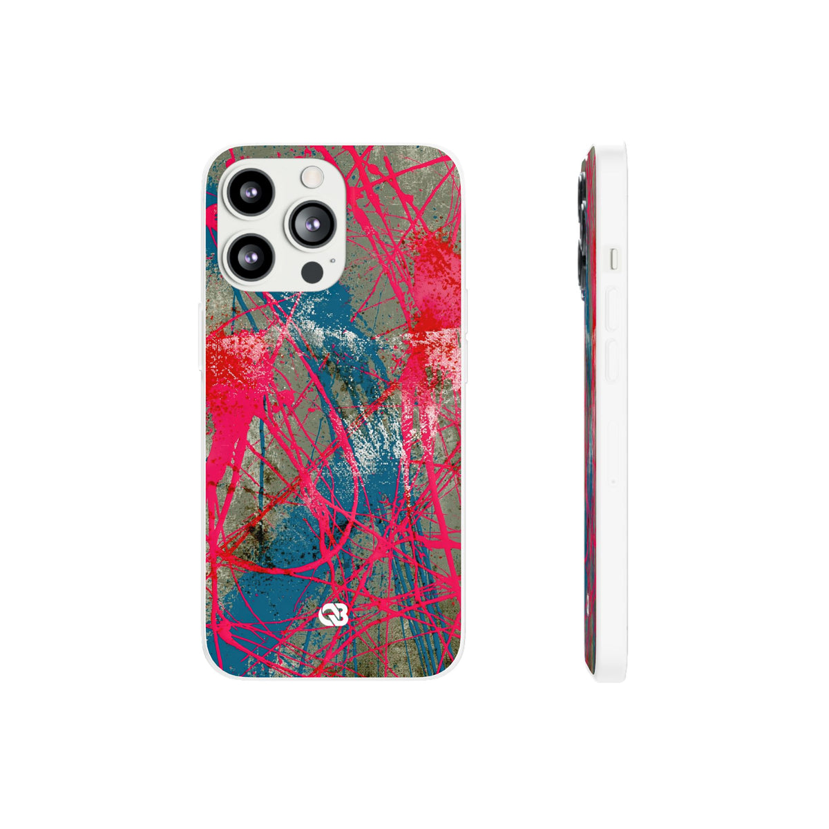 Neon Static Drip · Lite Phone Case for iPhone ·  Pink