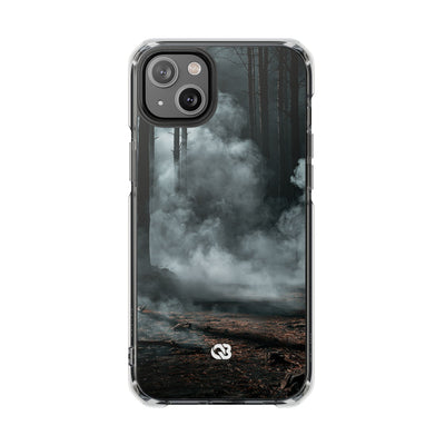 Shadowed Pine Mist · Clear Impact Magnetic Phone Case for iPhone ·  Black