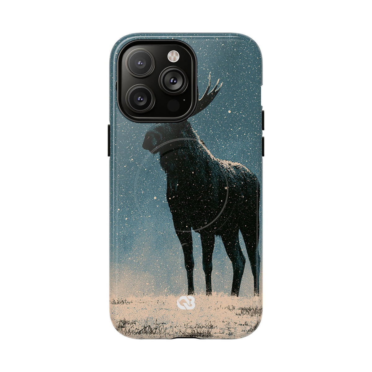 Nordic Boreal Moose · Tough 2.0 Magnetic Phone Case for iPhone · Blue