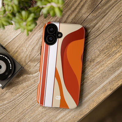 Terracotta Strata · Tough Phone Case for iPhone · Orange