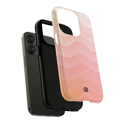 Blush Horizon Waves · Tough 2.0 Magnetic Phone Case for iPhone · Pink