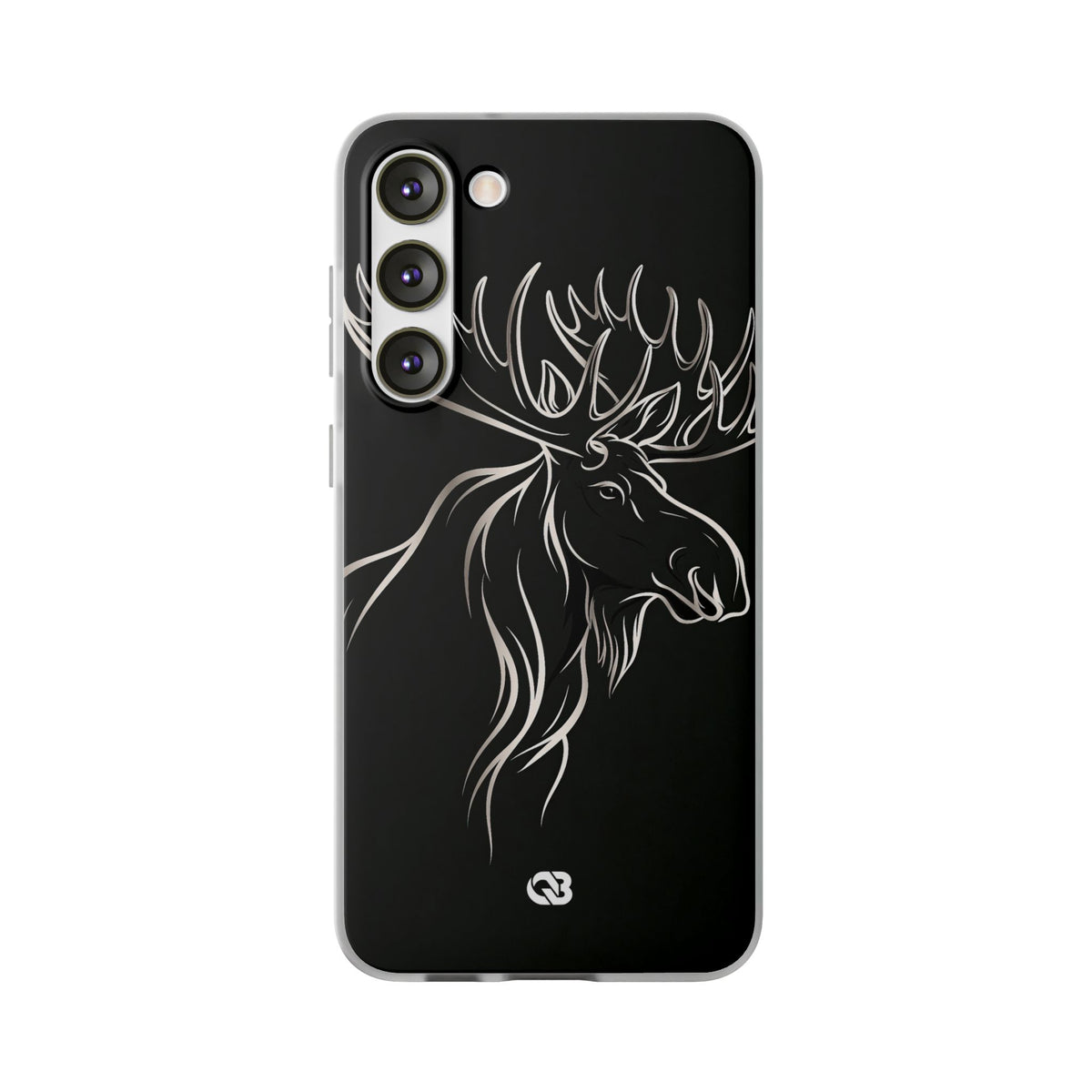 Nordic Moose Contour · Lite Phone Case for Samsung · Black