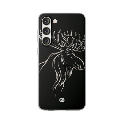 Nordic Moose Contour · Lite Phone Case for Samsung · Black