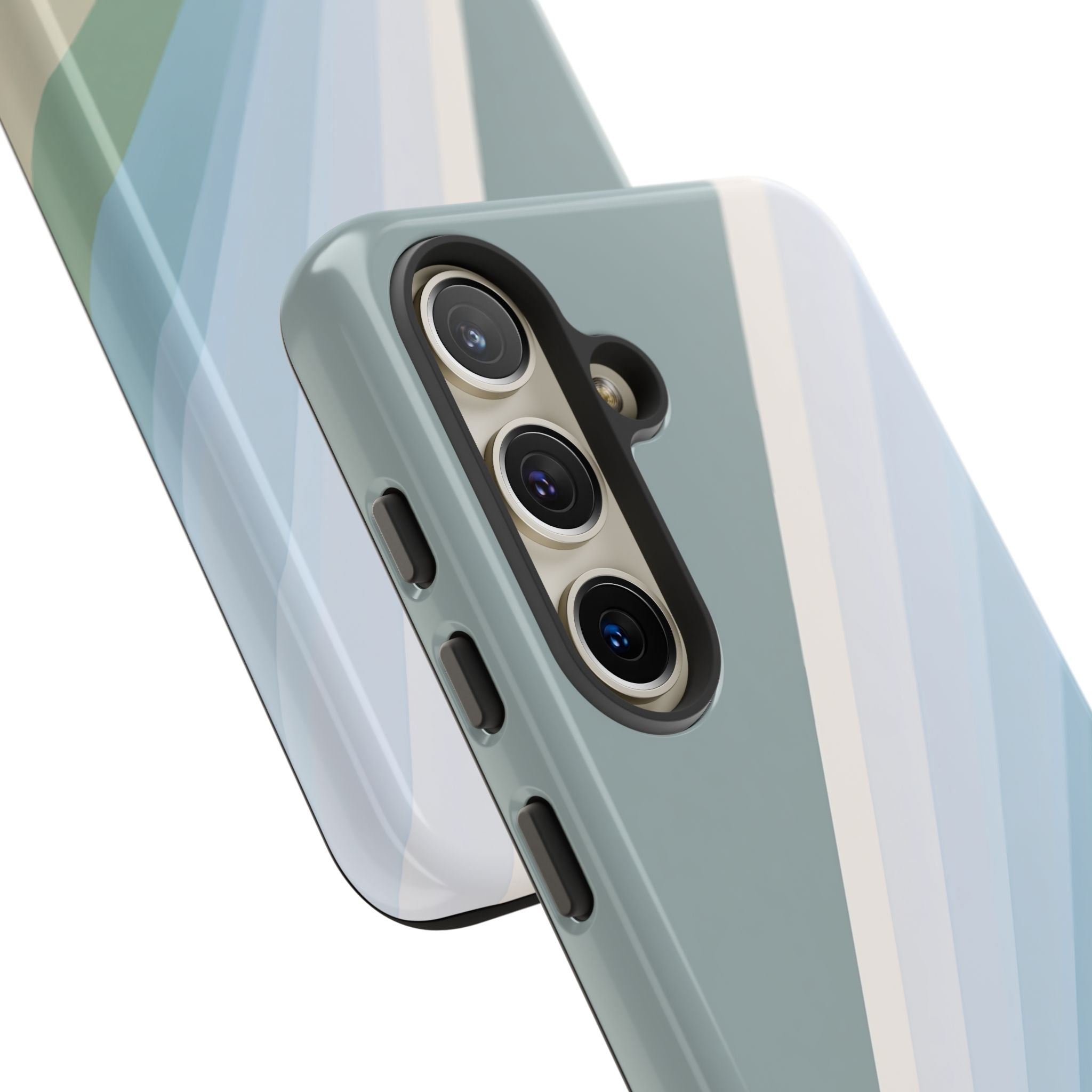 Green Tough Phone Case for Samsung - Sage Prism Beam