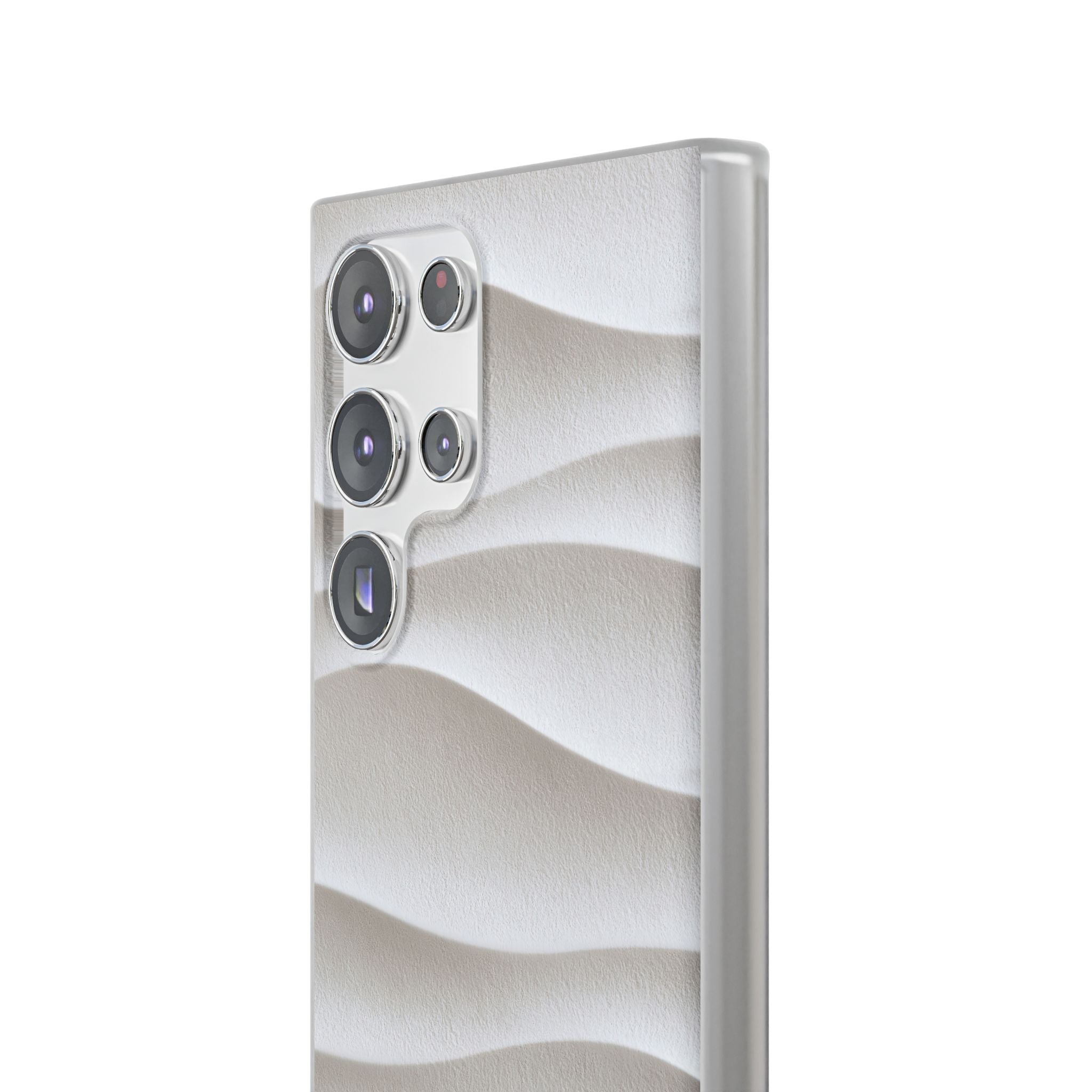 White Lite Phone Case for Samsung - Arctic Flow Ridges