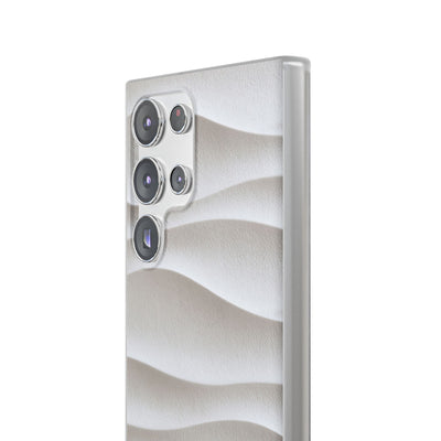 White Lite Phone Case for Samsung - Arctic Flow Ridges
