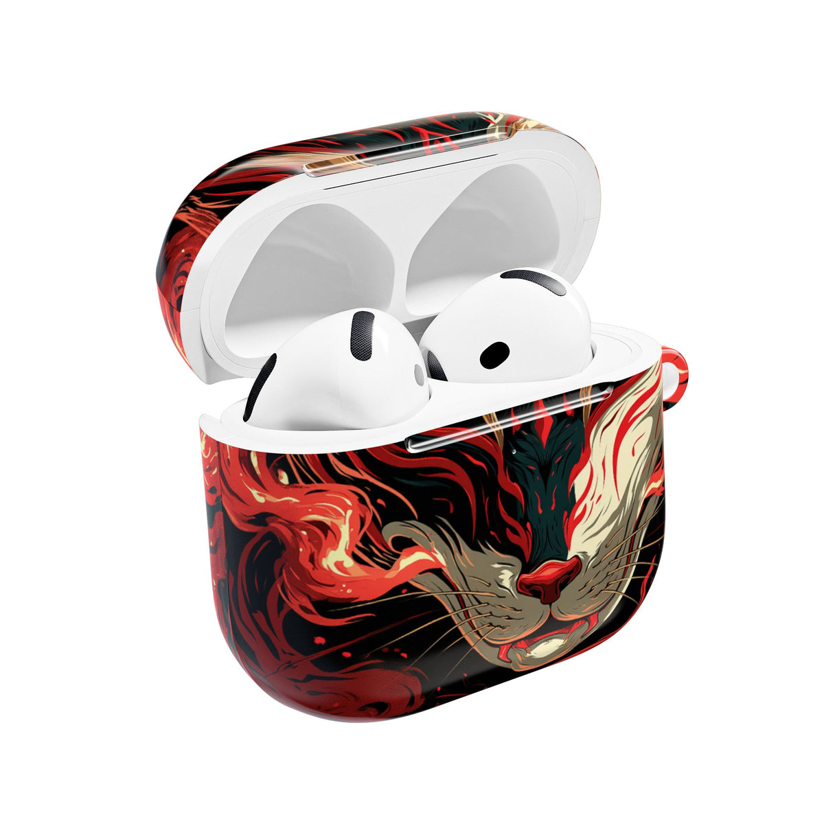 Crimson Kitsune Spirit · Hard Case for AirPods & AirPods Pro · Red