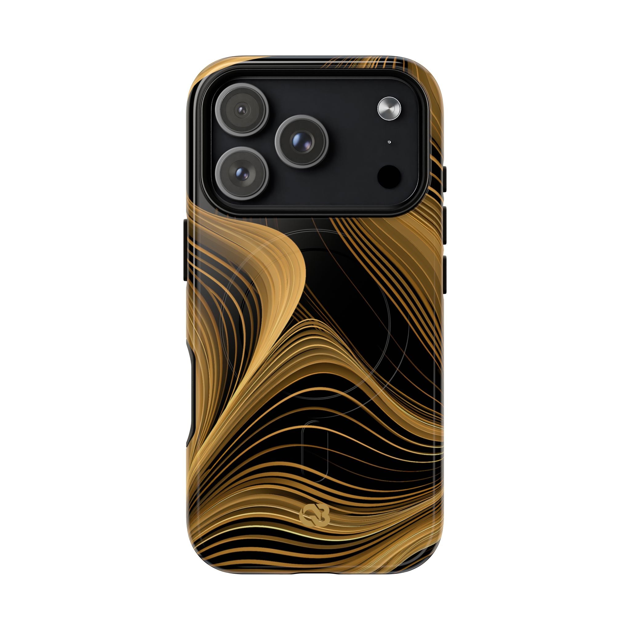 Gold Tough 2.0 Magsafe Phone Case for iPhone - Molten Copper Strands