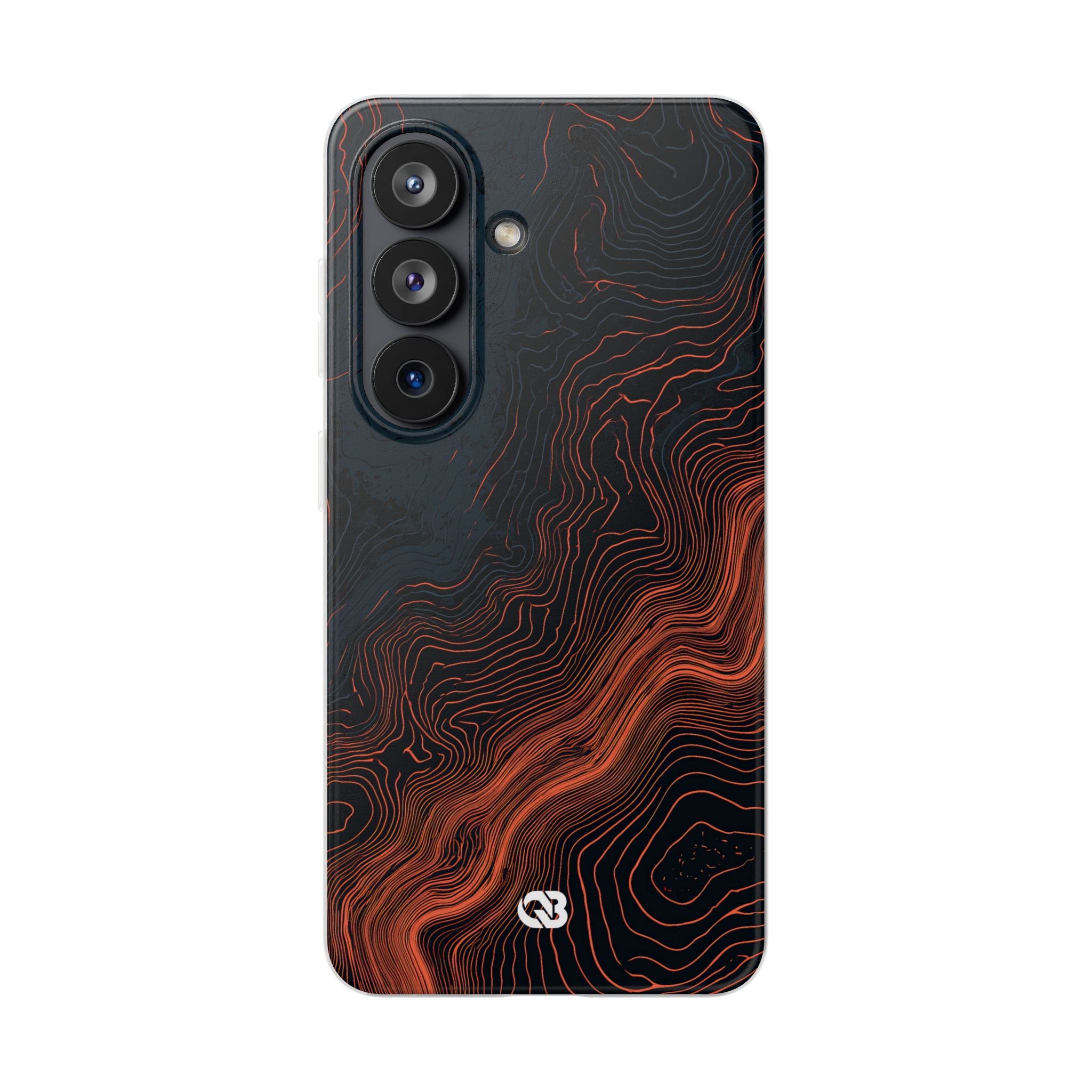 Black Lite Phone Case for Samsung - Volcanic Basalt Map