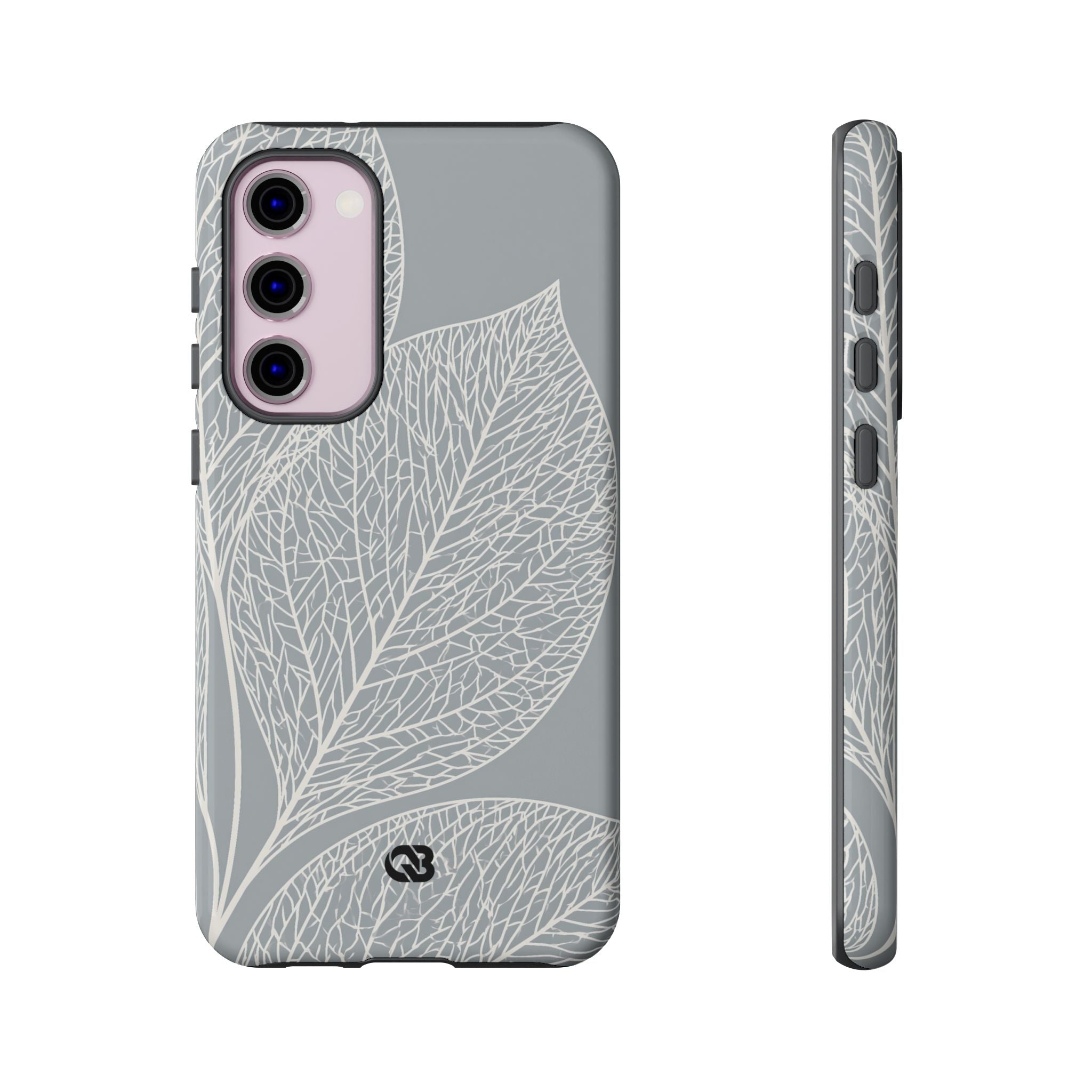 Grey Tough Phone Case for Samsung - Frosted Ash Veins