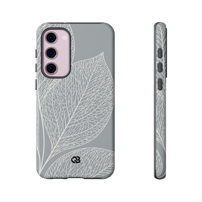 Grey Tough Phone Case for Samsung - Frosted Ash Veins