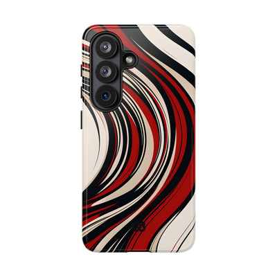 Crimson Flow Waves · Tough Phone Case for Samsung