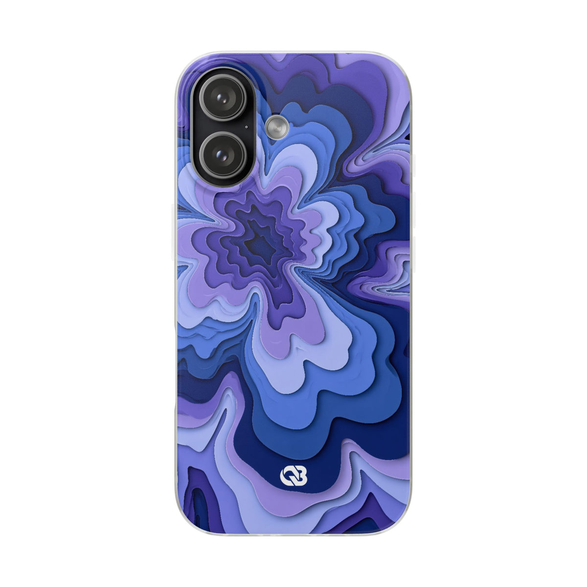 Periwinkle Strata Bloom · Lite Phone Case for iPhone ·  Purple