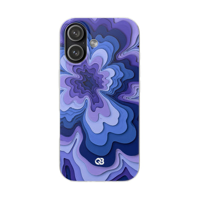 Periwinkle Strata Bloom · Lite Phone Case for iPhone ·  Purple