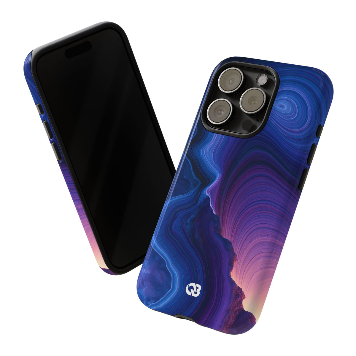 Radiant Strata · Tough Phone Case for iPhone · Blue