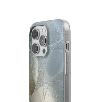 Silver Lite Phone Case for iPhone - Frosted Silver Mosaic