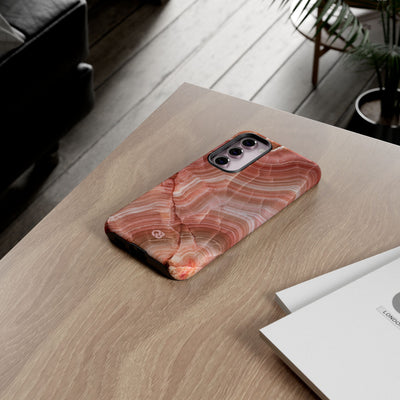 Blushing Rose Strata · Tough Phone Case for Samsung · Pink