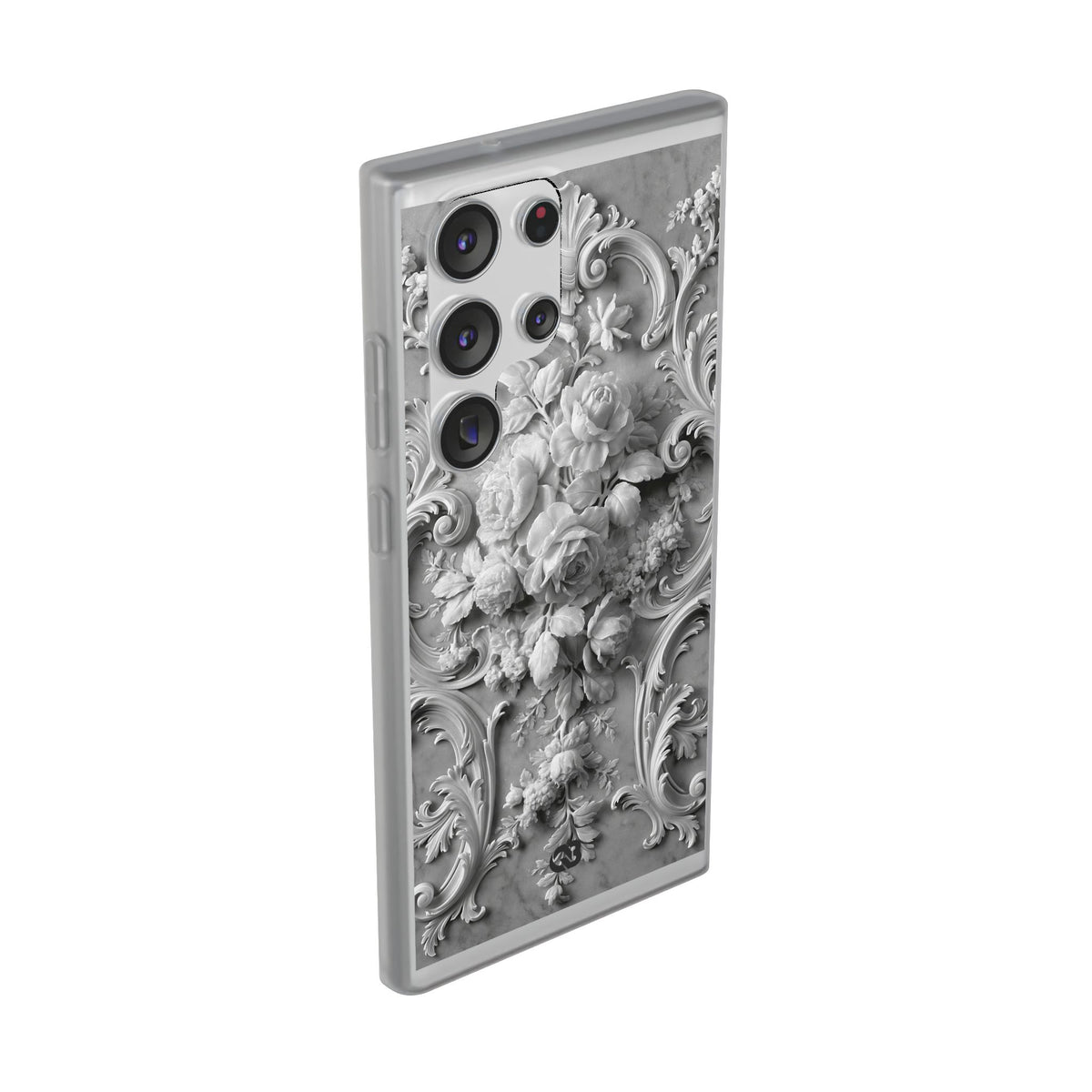 Rococo Marble Rose · Lite Phone Case for Samsung · White