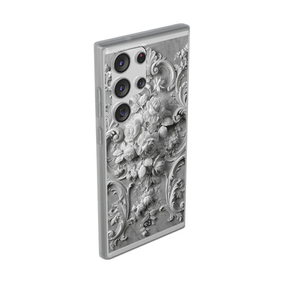 Rococo Marble Rose · Lite Phone Case for Samsung · White