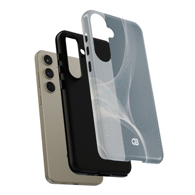 Grey Tough Phone Case for Samsung - Slate Mesh Horizon