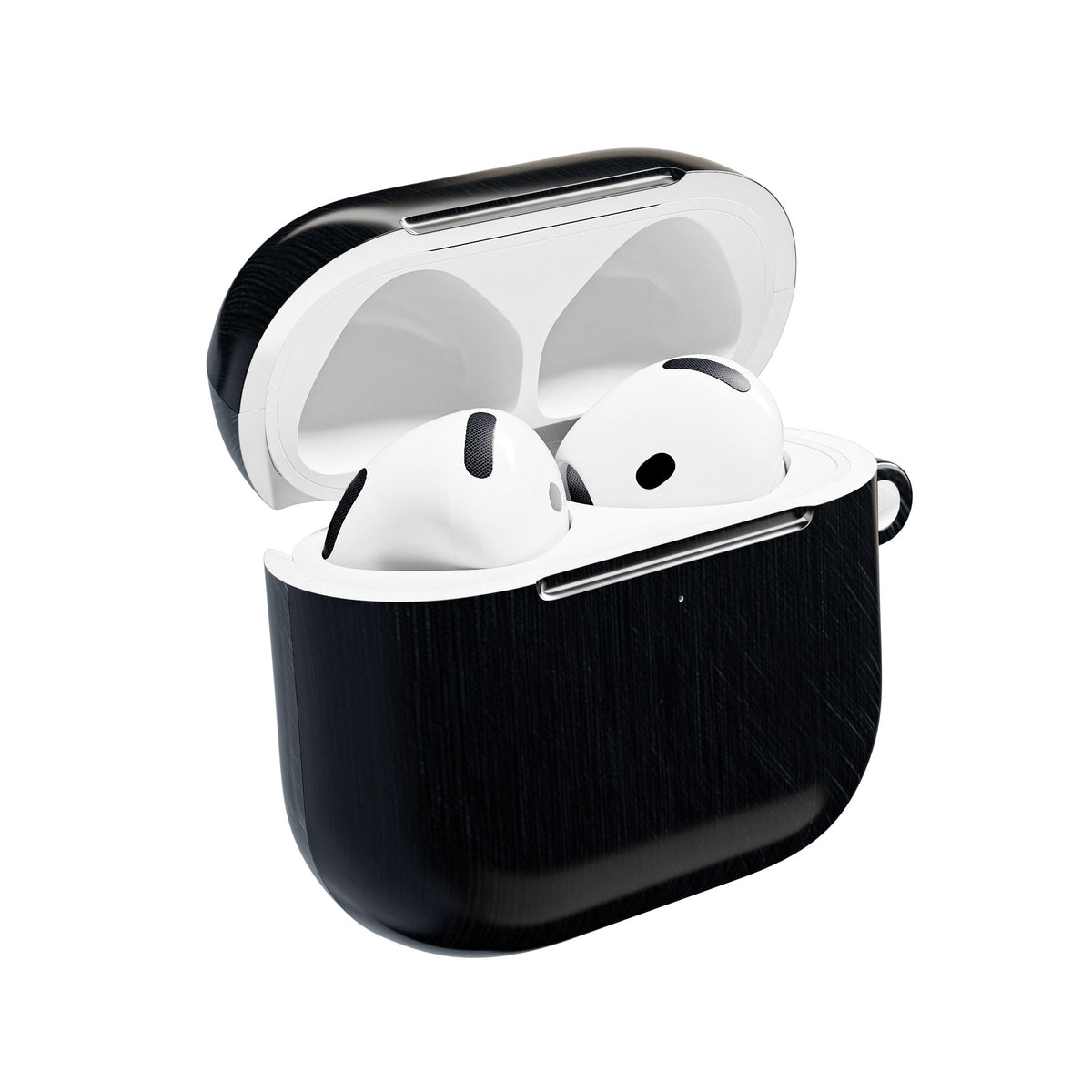 Brushed Obsidian Steel · Hard Case for AirPods & AirPods Pro · Black