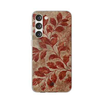 Terracotta Botanical Fresco · Lite Phone Case for Samsung · Red