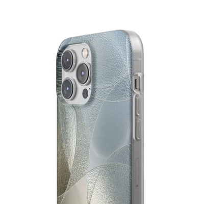 Silver Lite Phone Case for iPhone - Frosted Silver Mosaic