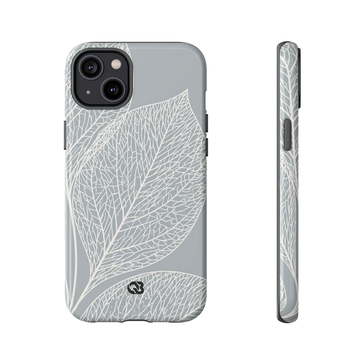 Minimal Leaf Skeleton · Tough Phone Case for iPhone · Grey
