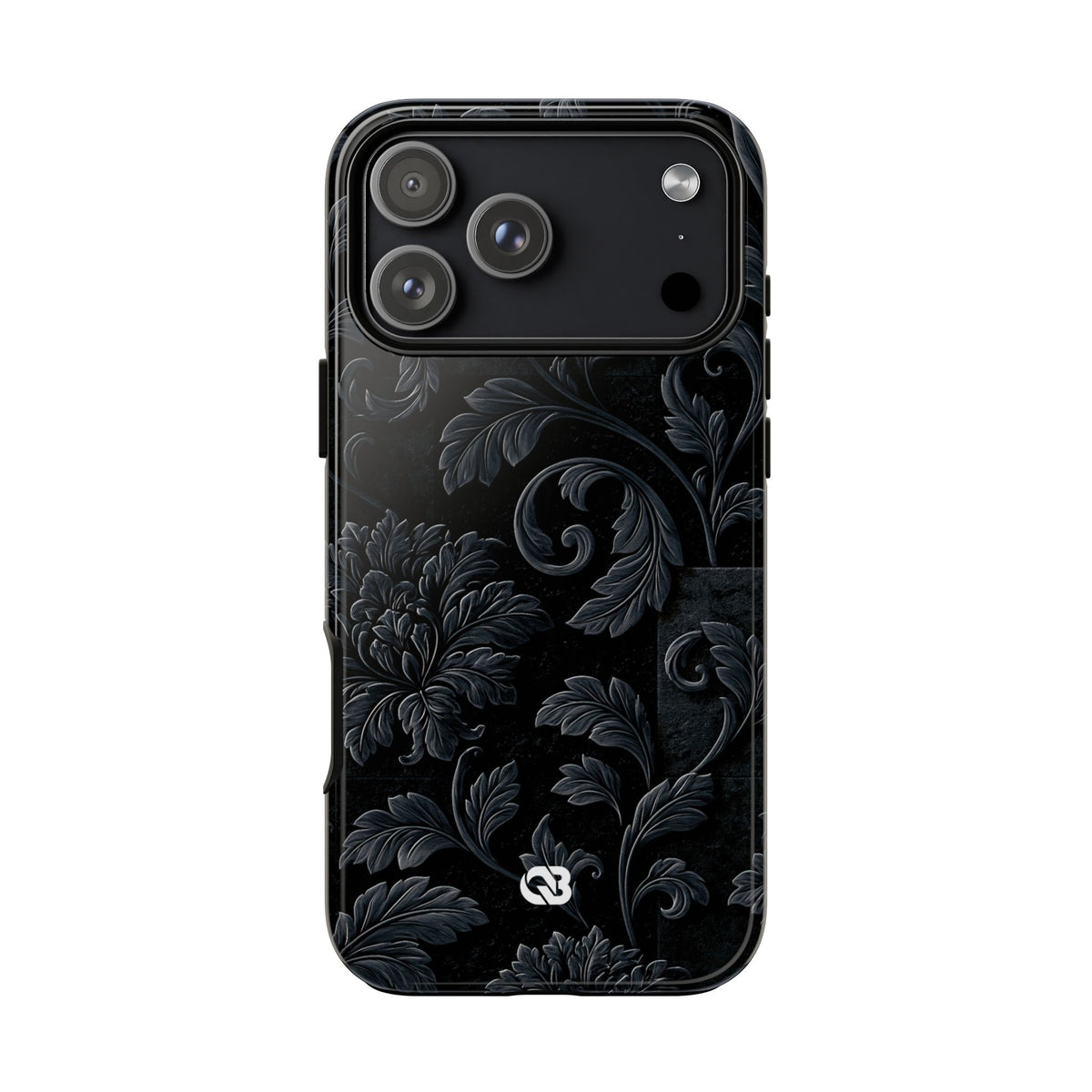 Obsidian Damask · Tough Phone Case for iPhone · Black