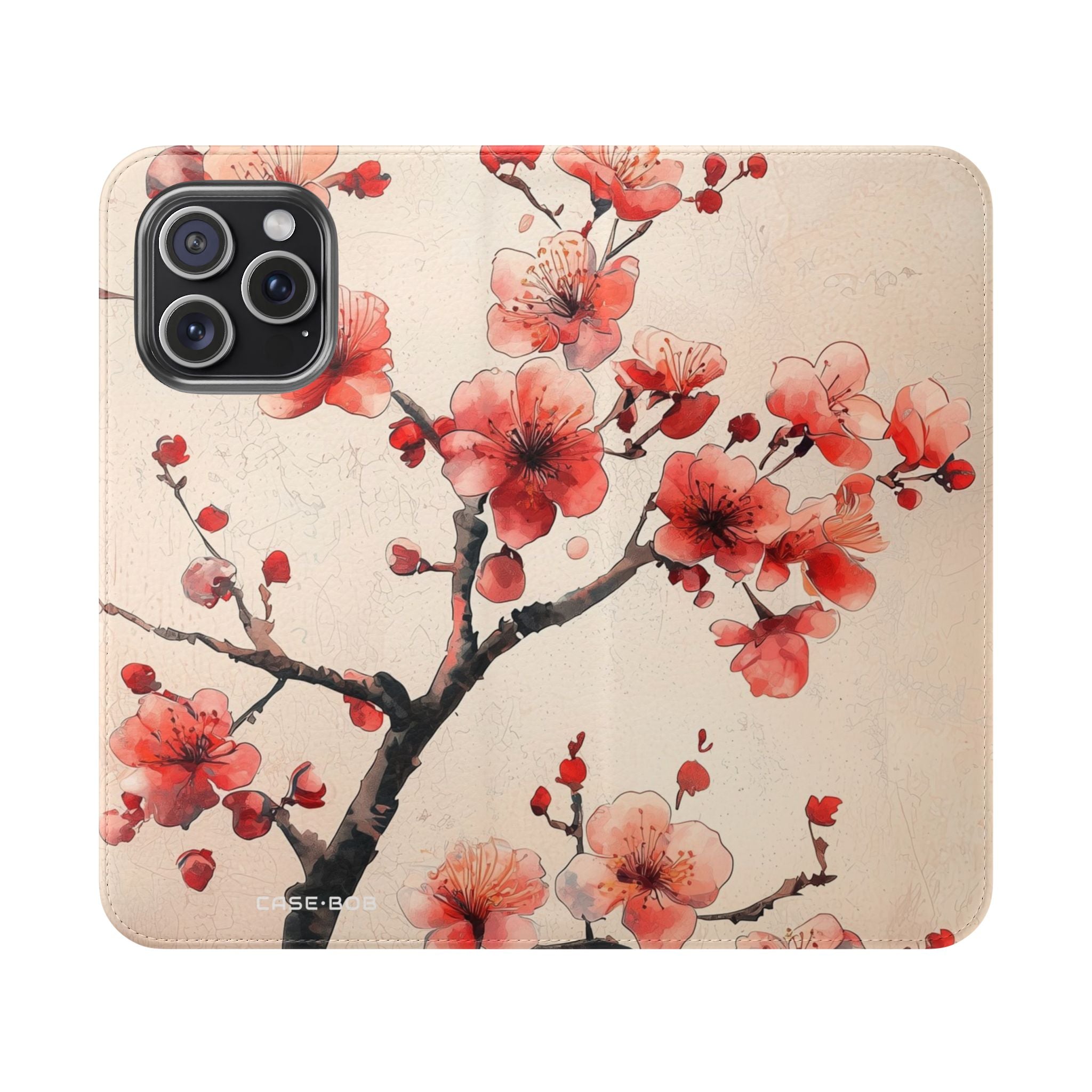Cherry Blossom Breeze - iPhone 15 Pro Max Case - Wallet