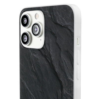 Dark Slate Strata · Lite Phone Case for iPhone ·  Black