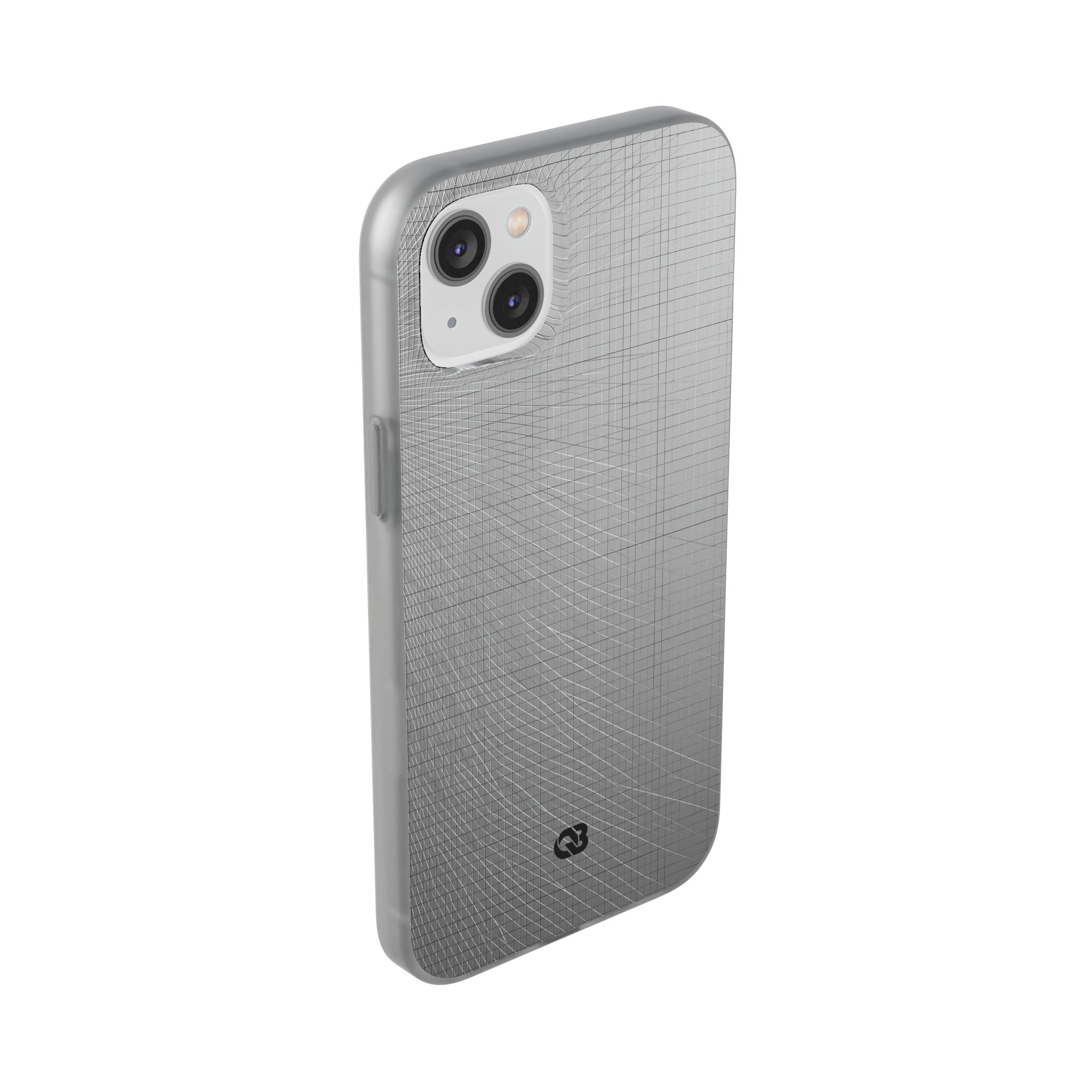 Grey Lite Phone Case for iPhone - Chrome Mesh Warp