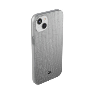 Grey Lite Phone Case for iPhone - Chrome Mesh Warp