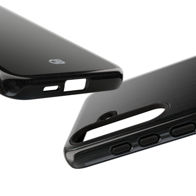 Obsidian Brushed Steel · Tough Phone Case for Samsung · Black